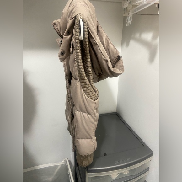 Tan and cream BGBC puffer vest #pufferjacket - Picture 2 of 6